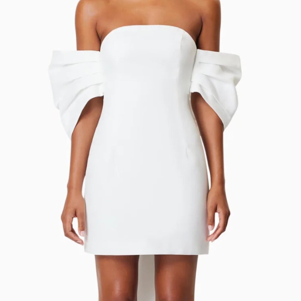 White Elliatt Bow Dress